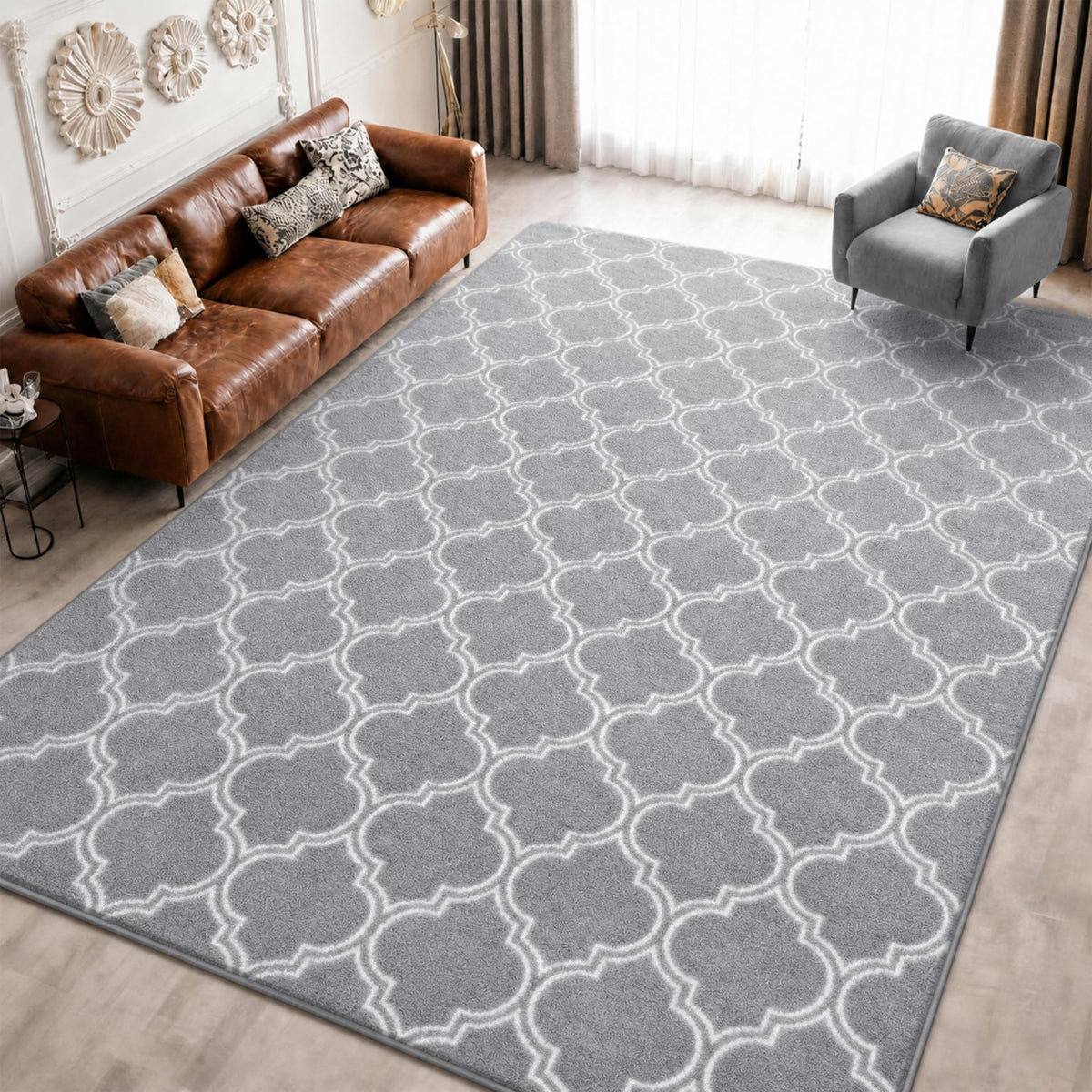 Keeko 2x4 Area Rugs for Living Room,Soft Washable Memory Foam Bedroom Rug