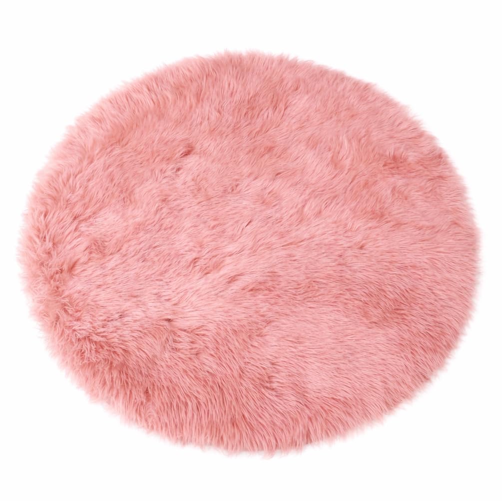 Goolela White Fluffy Faux Fur Rug for Bedroom Faux Sheepskin Rug 2x3 White Fuzzy Furry Bedside Carpet Dining Room Playroom Dorm Small Washable Rectangle