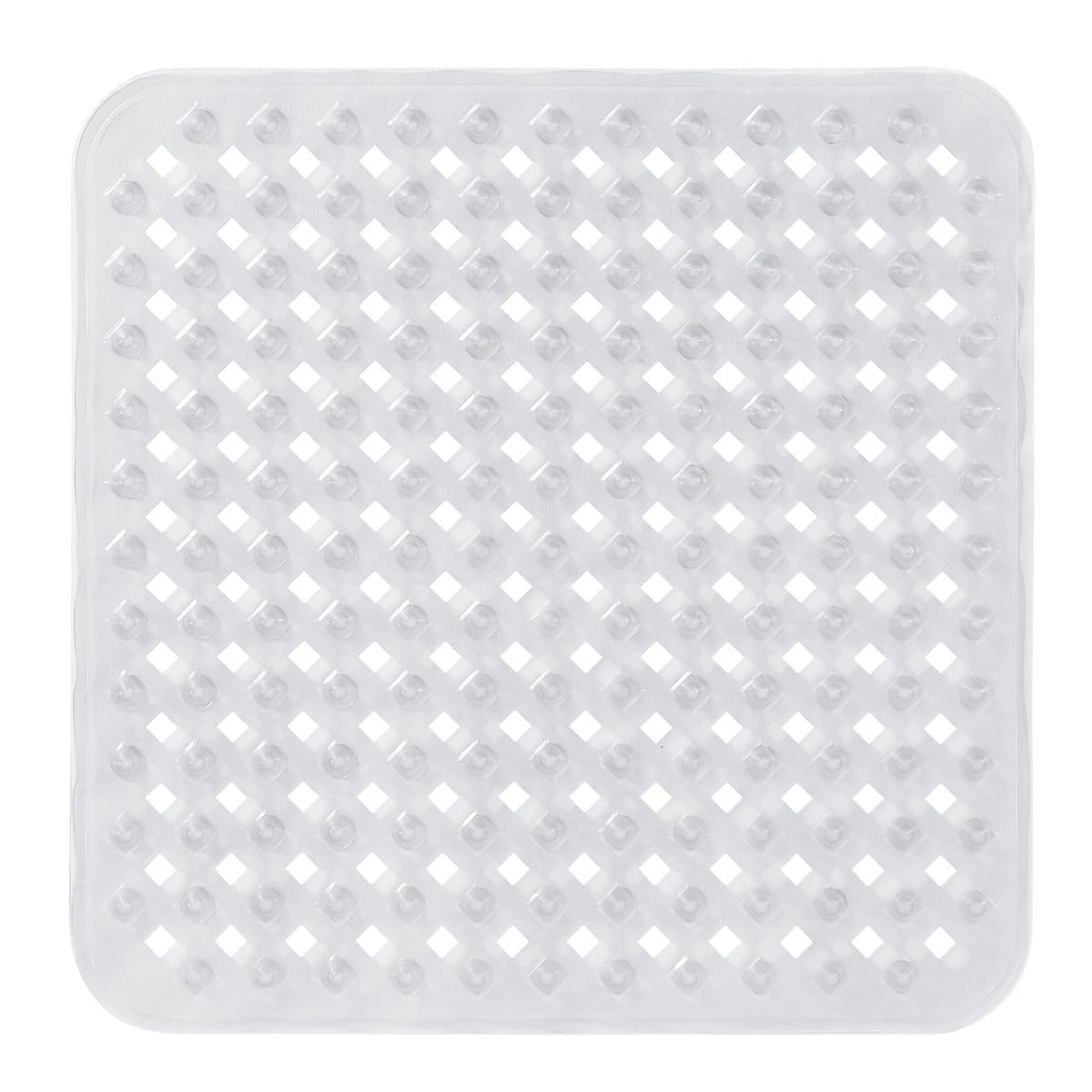 Yimobra Bathtub Mat Non Slip, 35"X16" Shower Mat with Strong Suction Cups & Drain Holes, Long Anti Slip Bath Tub Mat for Inside Shower, Machine Washable Fast Drying, Bathroom Essentials, Clear Blue