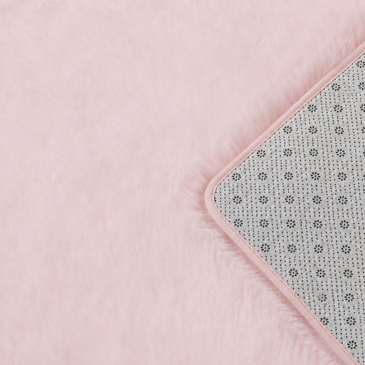 Baby Pink Fluffy Area Rug, Soft Washable, 2x5 Ft for Bedside