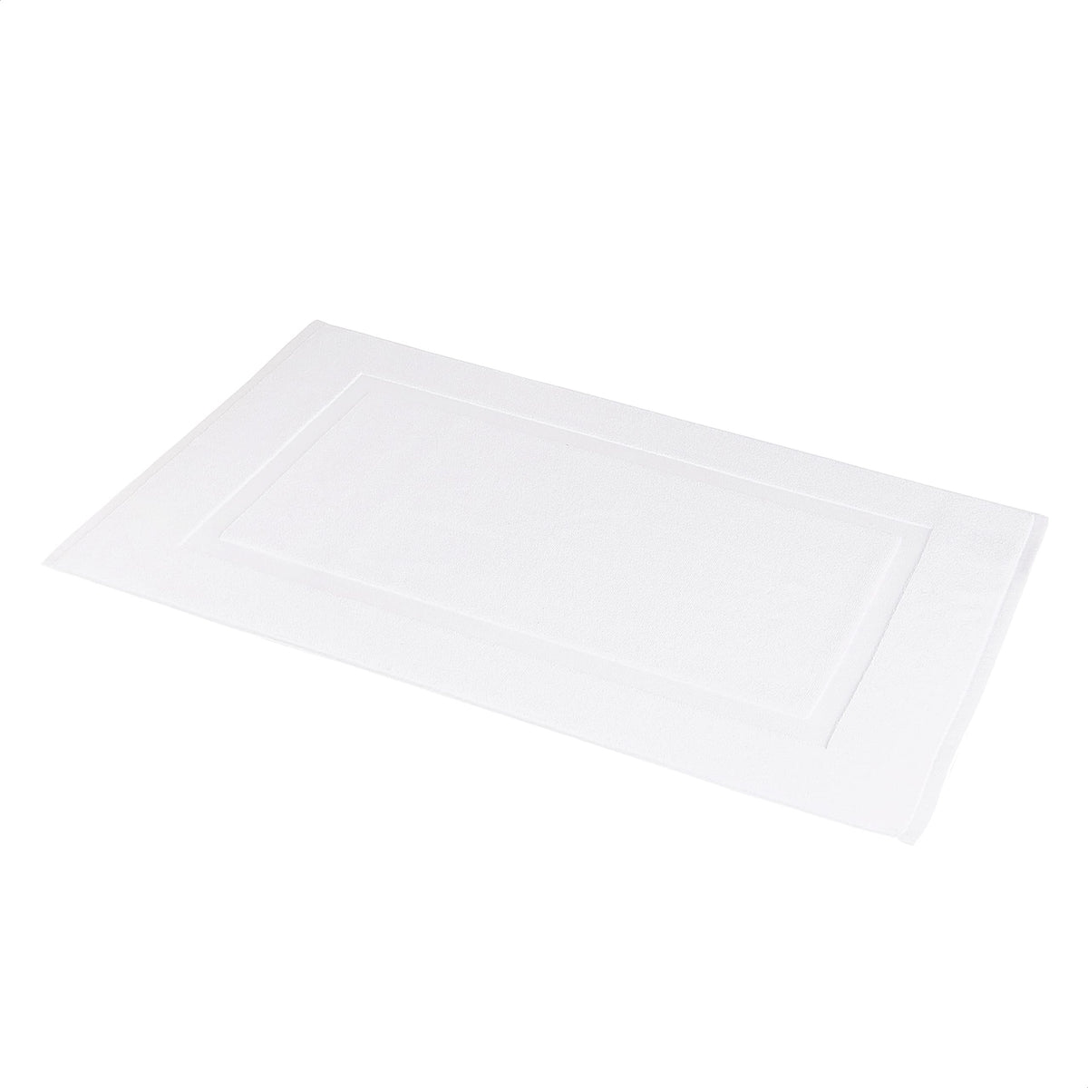 Amazon Basics Banded Bathroom Bath Rug Mat, 100% Cotton, 31 x 20 inches, Soft Silver