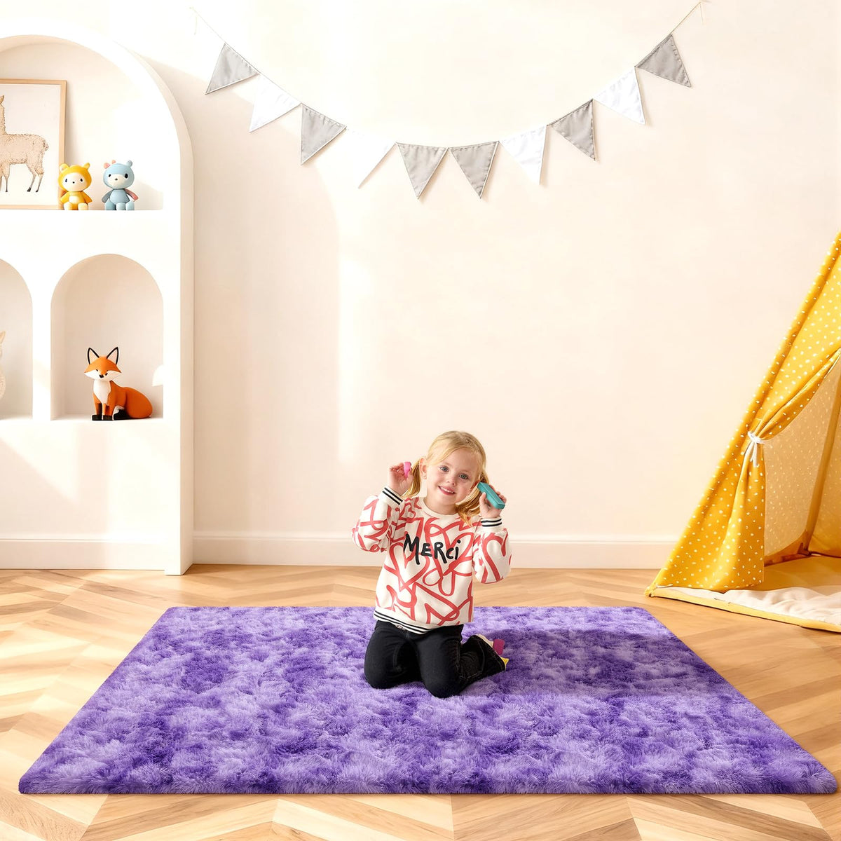 Pink Rug for Bedroom, 2x3 Small Fluffy Area Rugs for Living Room