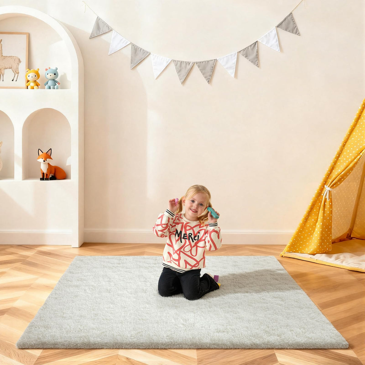 Pink Rug for Bedroom, 2x3 Small Fluffy Area Rugs for Living Room