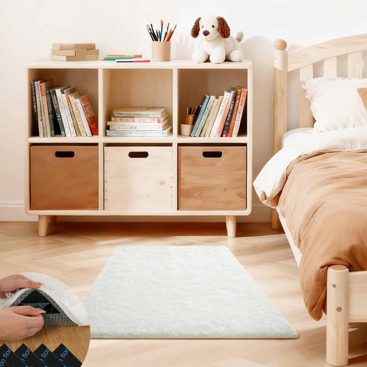 Pink Rug for Bedroom, 2x3 Small Fluffy Area Rugs for Living Room
