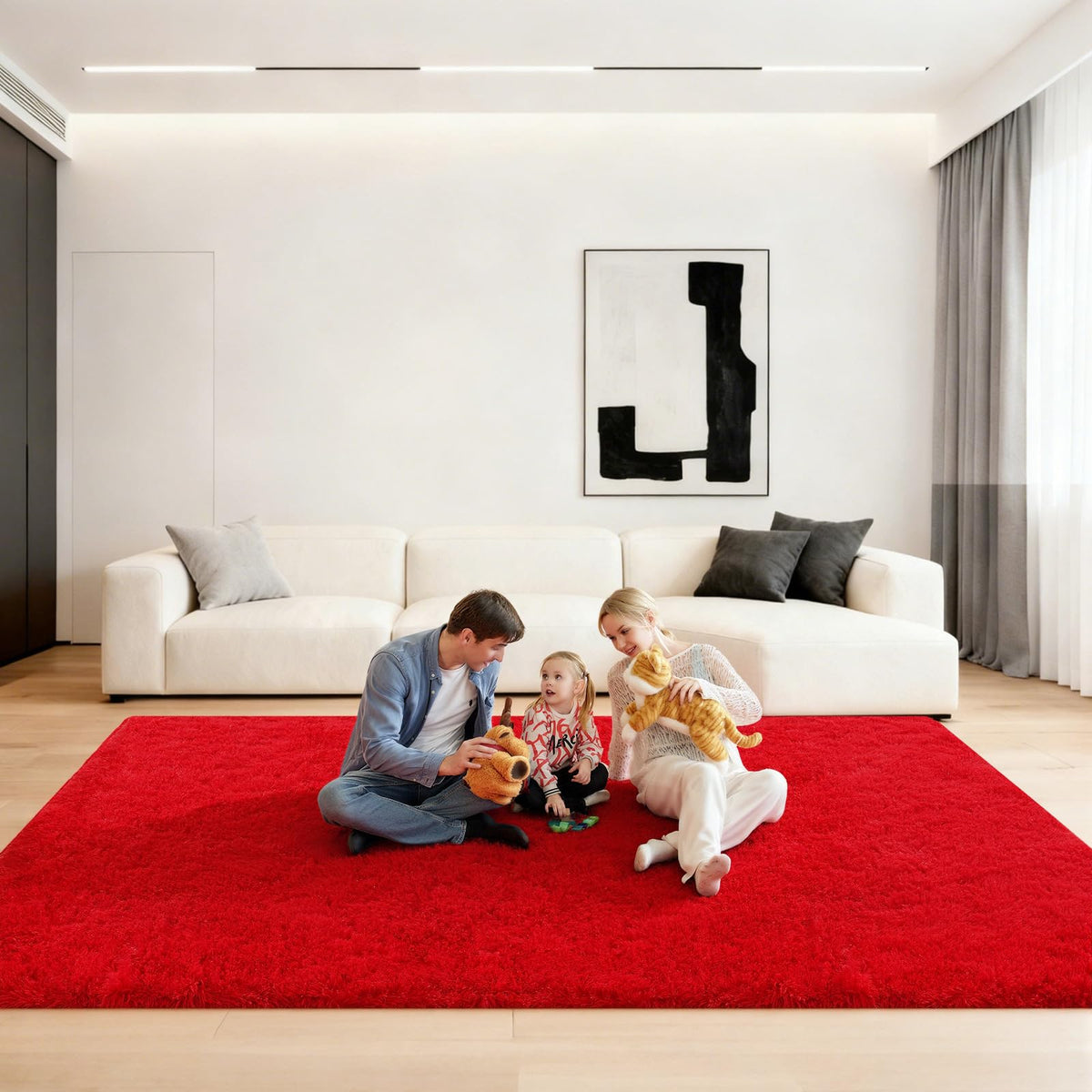 Pink Rug for Bedroom, 2x3 Small Fluffy Area Rugs for Living Room