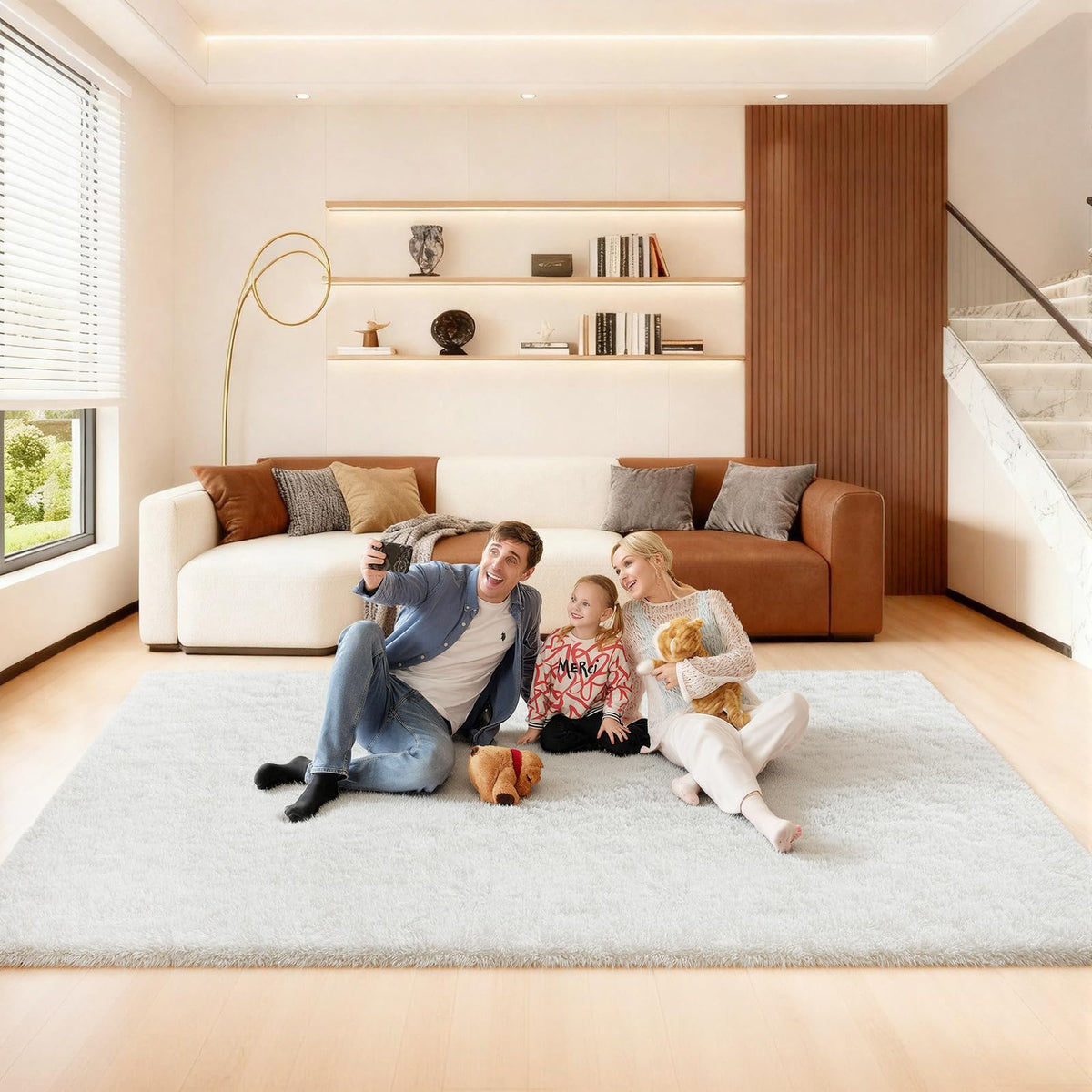 Pink Rug for Bedroom, 2x3 Small Fluffy Area Rugs for Living Room