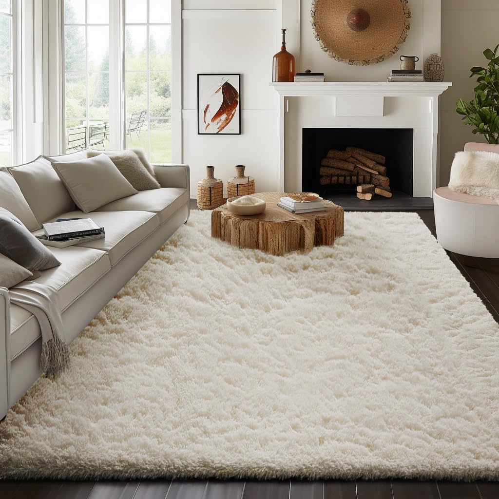 Ophanie 2x6 Washable Runner Rug for Hallway,Non-Slip Fluffy Soft Bedside Rugs, Bedroom Living Room Grey Shaggy Gray Carpet for Kids Girls Boys Dorm Nursery Home Decor Aesthetic