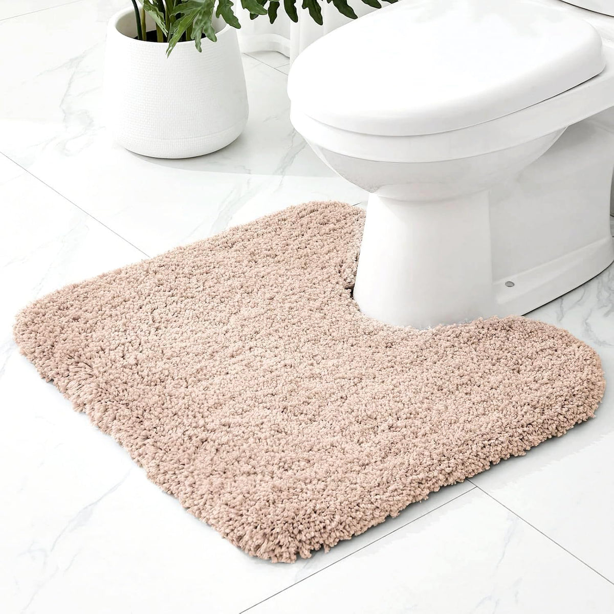 Microfiber Bathroom Rugs 24x17 Absorbent Soft Non Slip, Blue