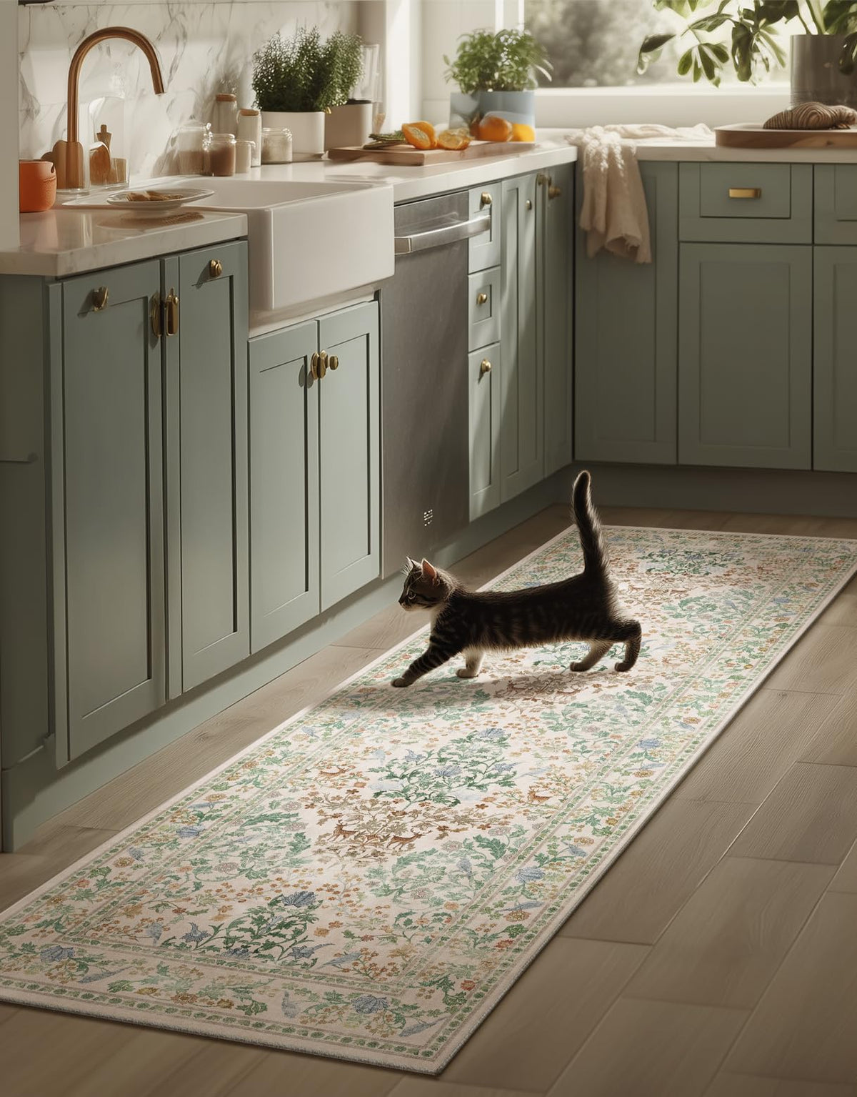 Machine Washable Small Rugs for Entryway: Door Mat Indoor Entrance 2x3 Throw Rug Non-Slip Low Pile Soft Kitchen Rugs for Front Door Indoor Entrance Entry Bedside Kids Room