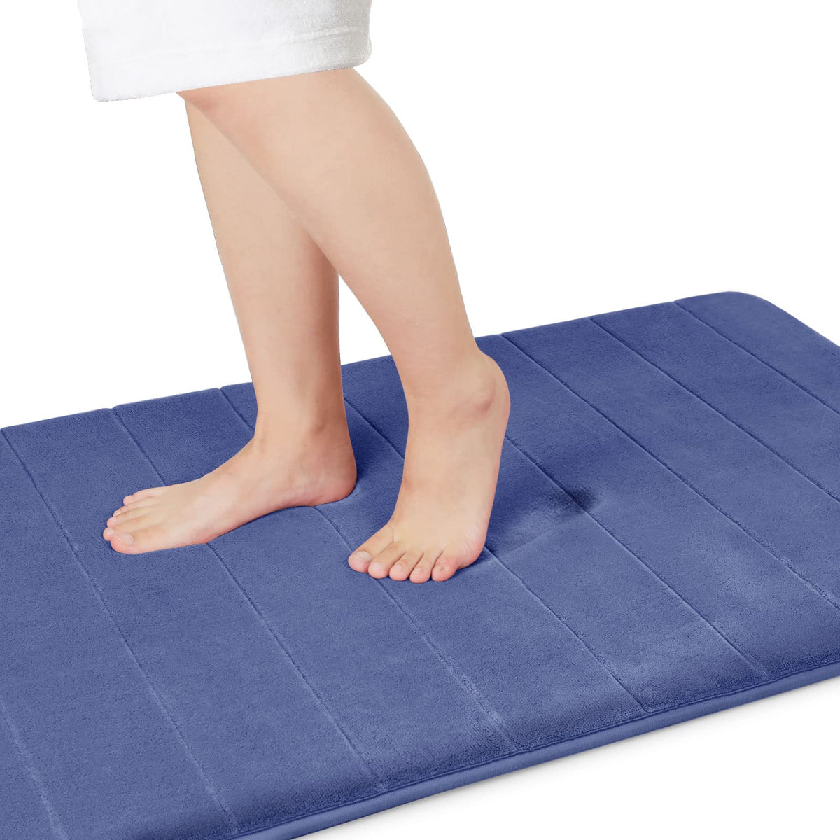 Yimobra Memory Foam Bath Mat, Super Soft & Absorbent Bathroom Rug, Grey