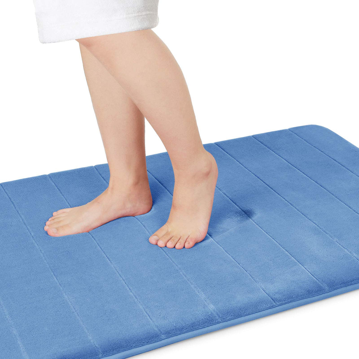Yimobra Memory Foam Bath Mat, Super Soft & Absorbent Bathroom Rug, Grey