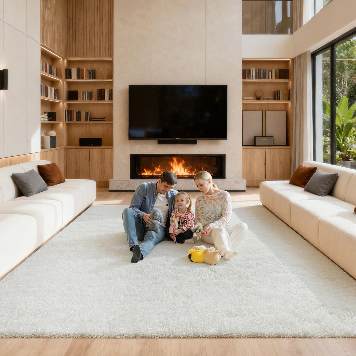 Pink Rug for Bedroom, 2x3 Small Fluffy Area Rugs for Living Room