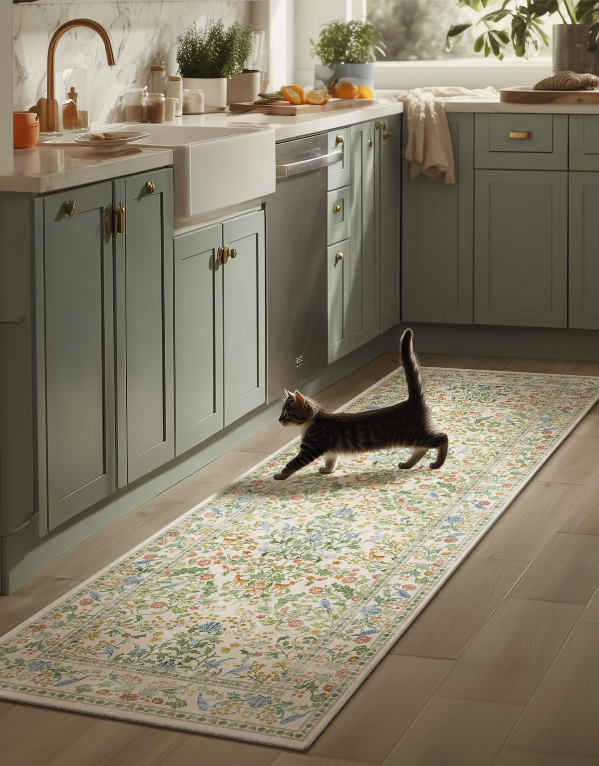 Machine Washable Small Rugs for Entryway: Door Mat Indoor Entrance 2x3 Throw Rug Non-Slip Low Pile Soft Kitchen Rugs for Front Door Indoor Entrance Entry Bedside Kids Room