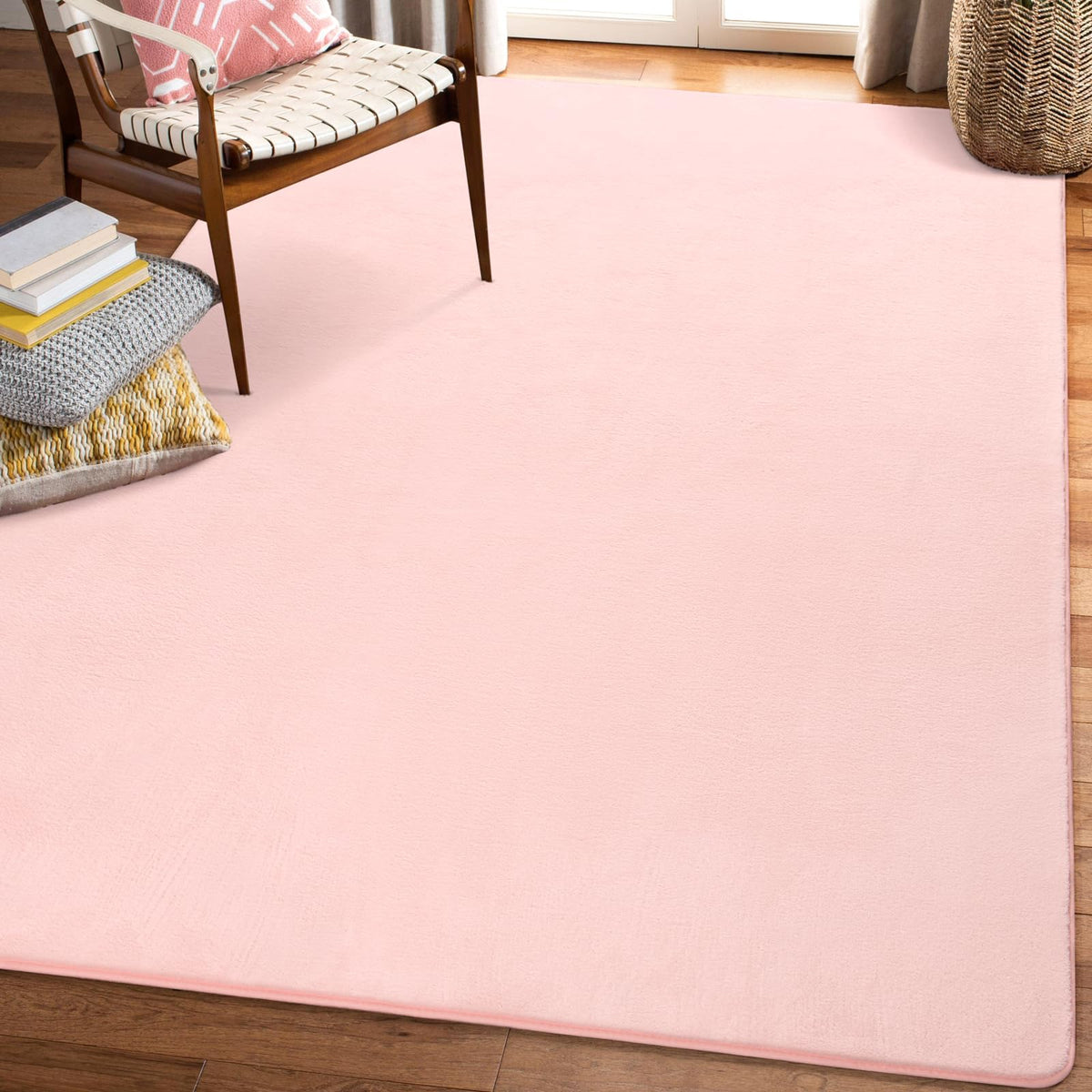 Amearea Modern Soft Hallway Runner Rug, 2x6 Feet Black Washable Runner Rugs