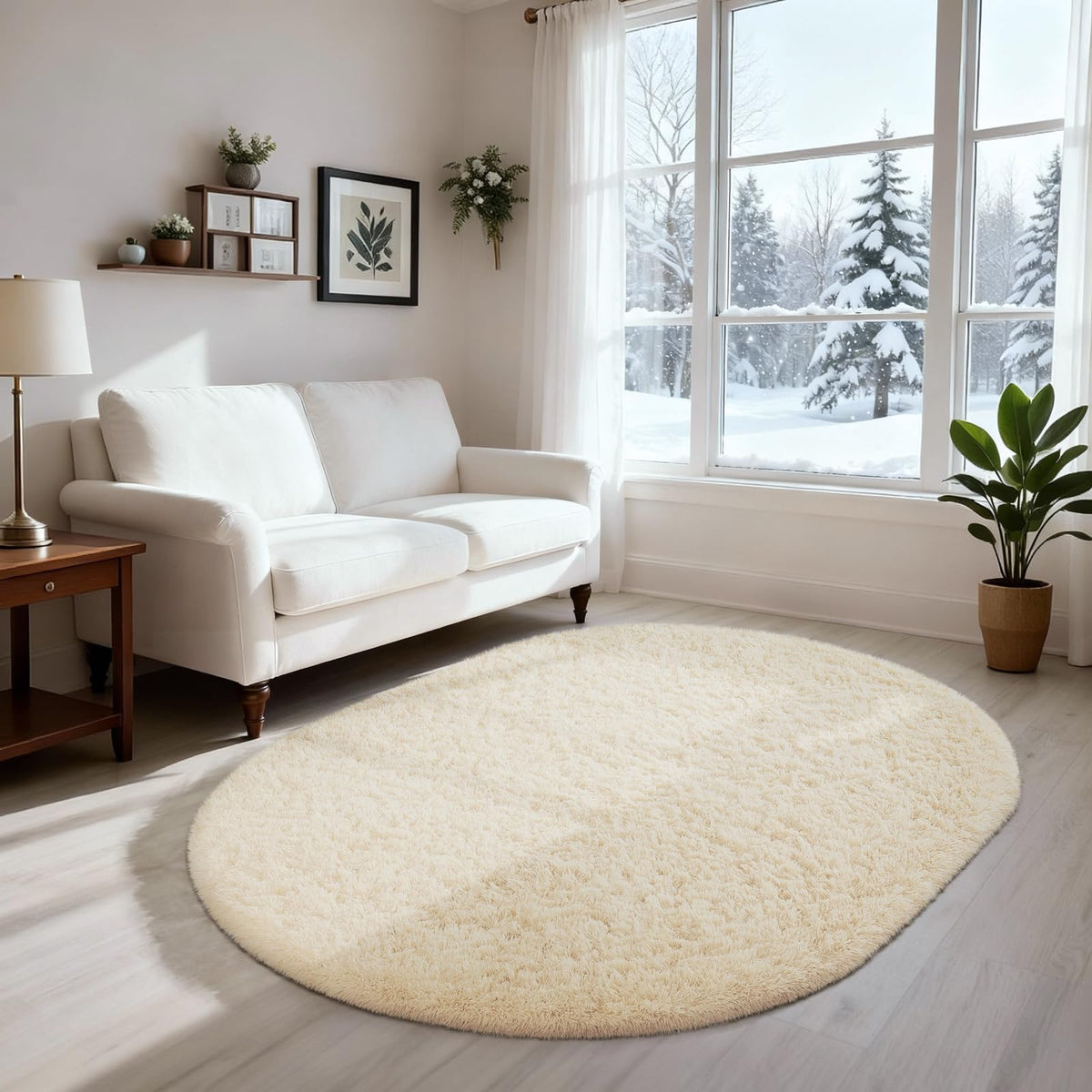 Ophanie Small Rug Upgrade Non Slip Throw Bedside Area Rugs, Fluffy Soft Grey Mini Bedroom Carpet, Affordable Door Entryway Indoor Inside Front Entrance Dog 2x3 Mat, Home Decor Aesthetic, Nursery