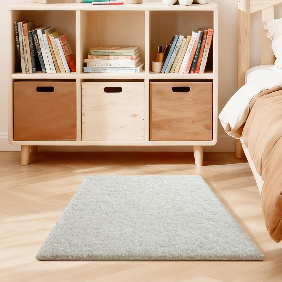 Pink Rug for Bedroom, 2x3 Small Fluffy Area Rugs for Living Room