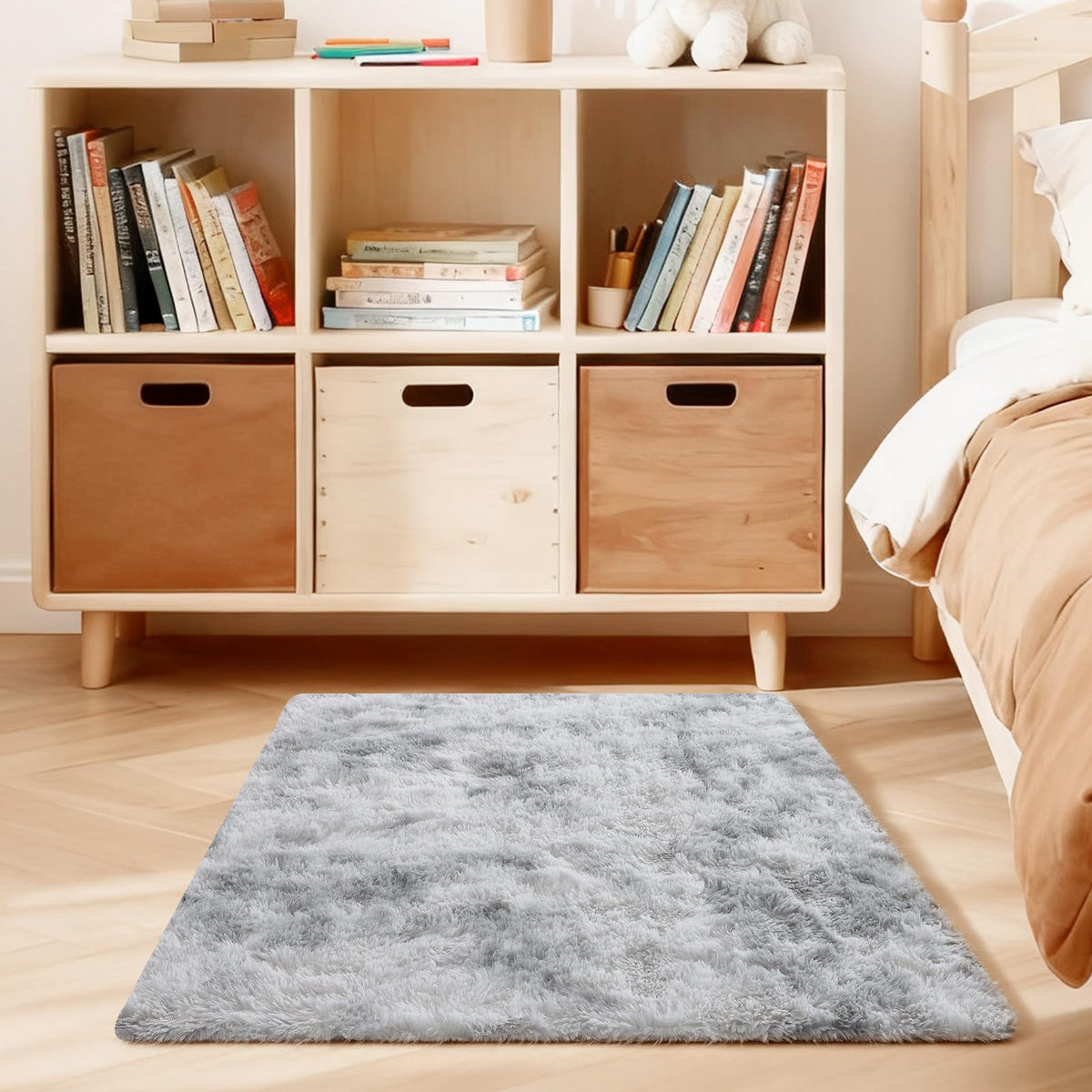 Pink Rug for Bedroom, 2x3 Small Fluffy Area Rugs for Living Room