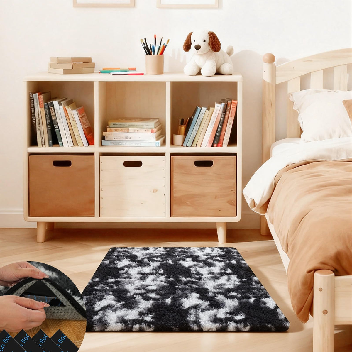 Pink Rug for Bedroom, 2x3 Small Fluffy Area Rugs for Living Room