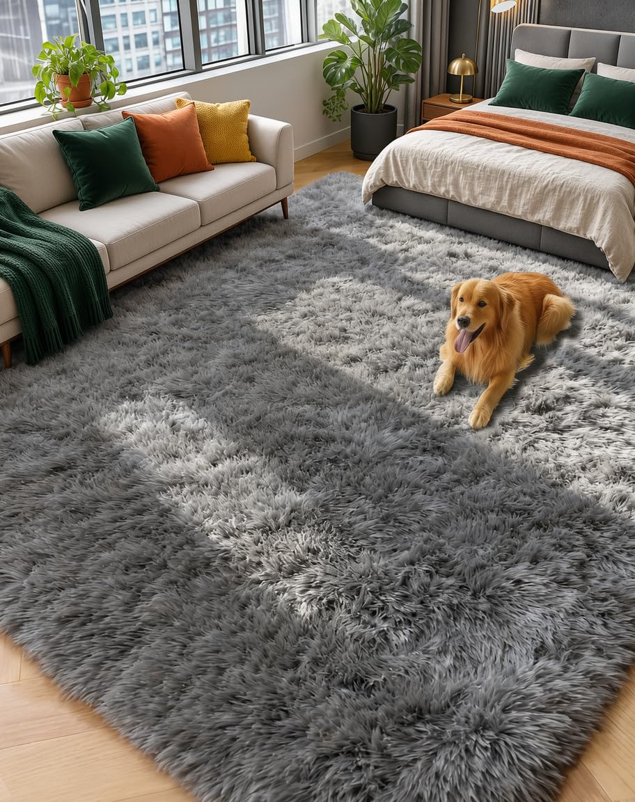 Super Soft Runner Rugs For Hallway 2x6 Ft,Grey Rug Home Decor Aesthetic