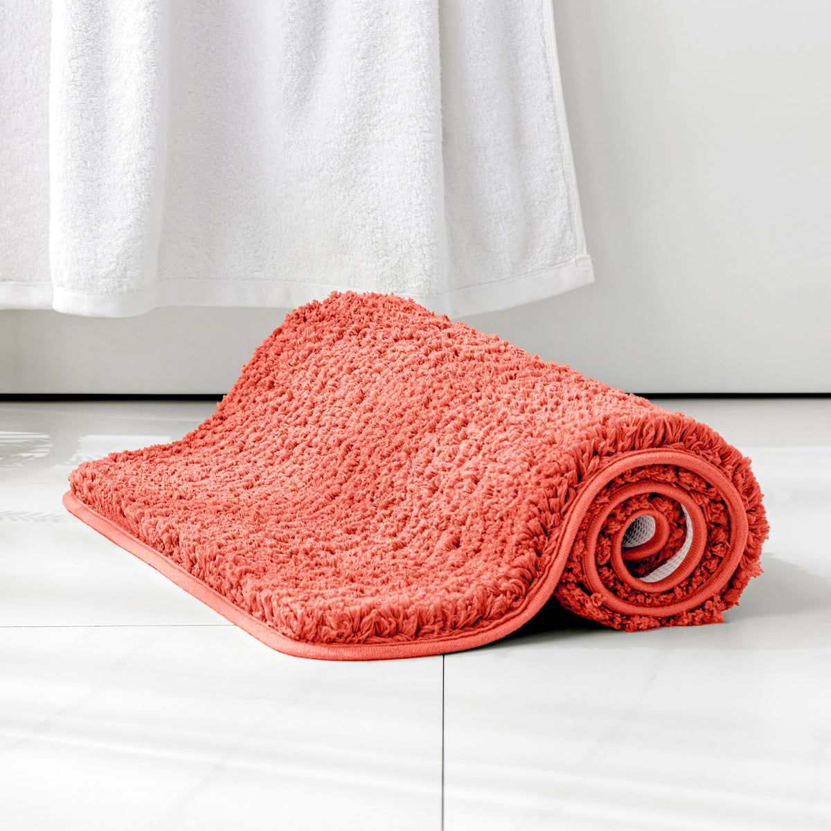 MIULEE Dark Purple Bathroom Rugs Soft Small Microfiber Bath Mat 16x24 Inch
