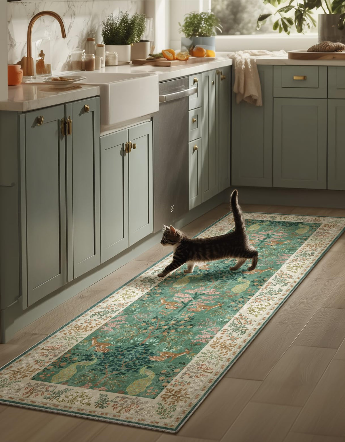 Machine Washable Small Rugs for Entryway: Door Mat Indoor Entrance 2x3 Throw Rug Non-Slip Low Pile Soft Kitchen Rugs for Front Door Indoor Entrance Entry Bedside Kids Room