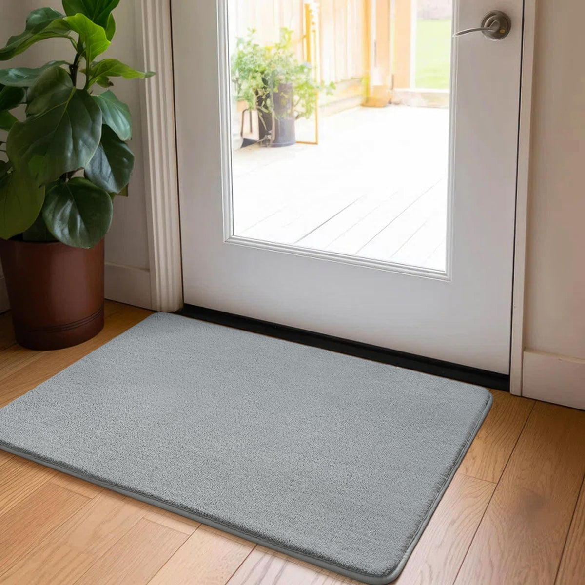 HOMORE 2x3 Small Black Rug, Soft Memory Foam Rugs for Bedroom College Dorm