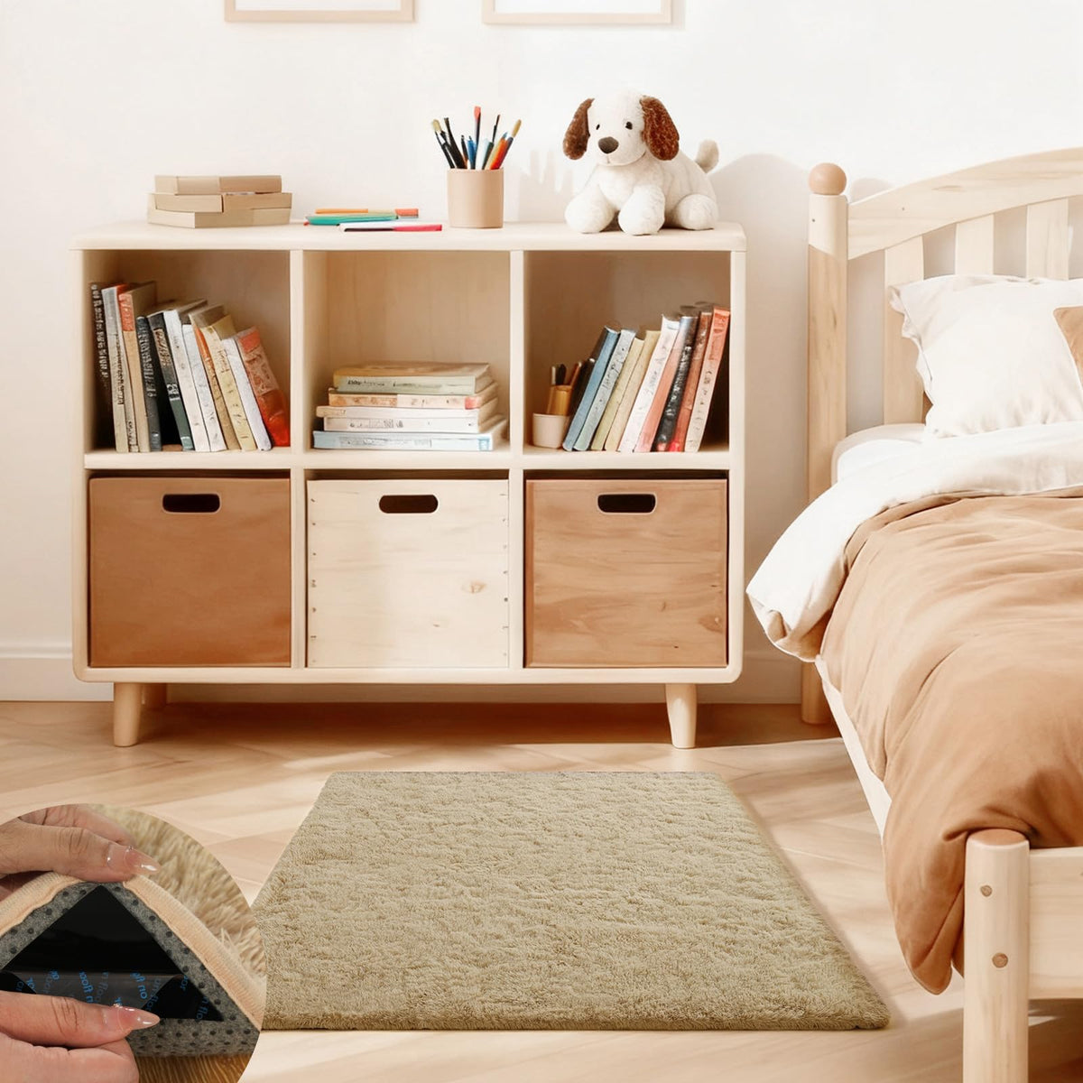 Pink Rug for Bedroom, 2x3 Small Fluffy Area Rugs for Living Room