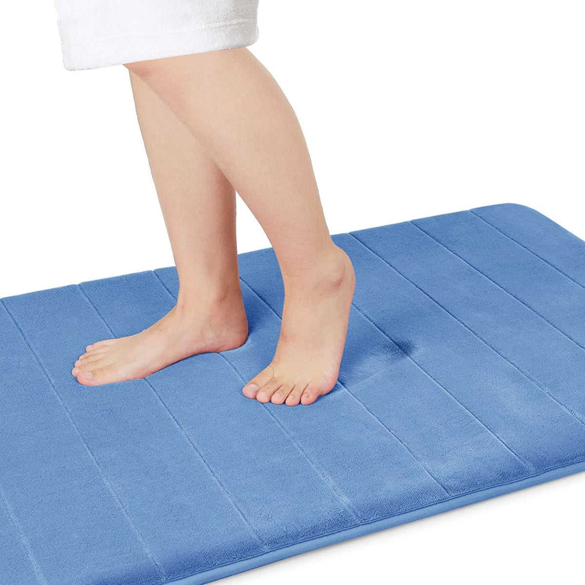 Yimobra Memory Foam Bath Mat, Super Soft & Absorbent Bathroom Rug, Grey