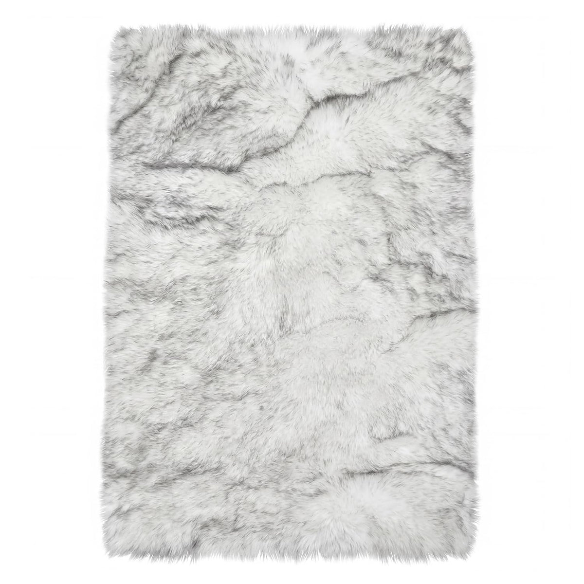Latepis White Sheepskin Rug 2x3 Faux Fur Sheepskin Rug for Living Room Fluffy Washable Rugs for Bedroom Luxury Room Decor Furry Rugs Rectangle