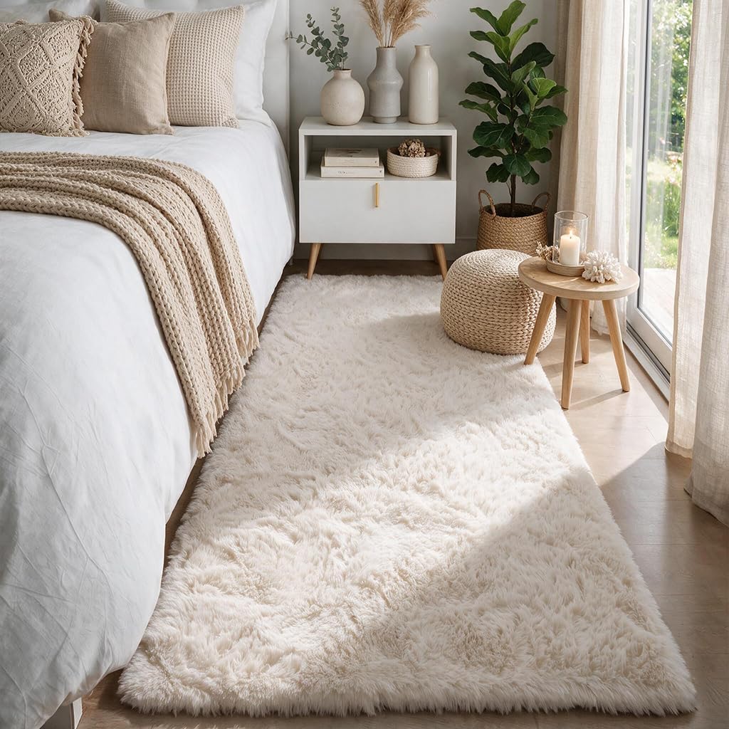 Super Soft Runner Rugs For Hallway 2x6 Ft,Grey Rug Home Decor Aesthetic