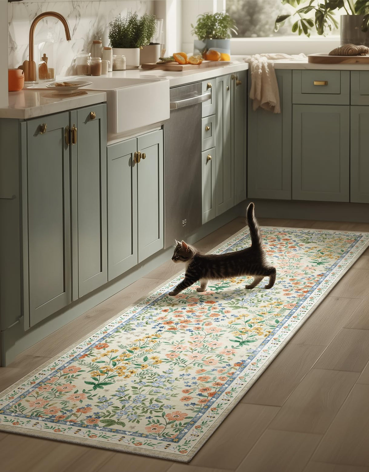 Machine Washable Small Rugs for Entryway: Door Mat Indoor Entrance 2x3 Throw Rug Non-Slip Low Pile Soft Kitchen Rugs for Front Door Indoor Entrance Entry Bedside Kids Room