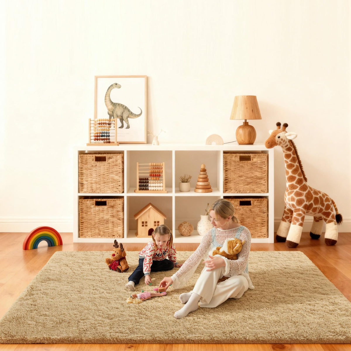Pink Rug for Bedroom, 2x3 Small Fluffy Area Rugs for Living Room