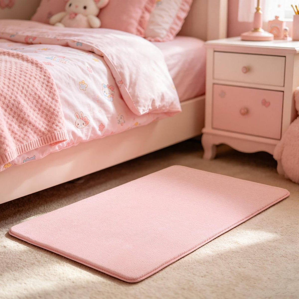 HOMORE 2x3 Small Black Rug, Soft Memory Foam Rugs for Bedroom College Dorm