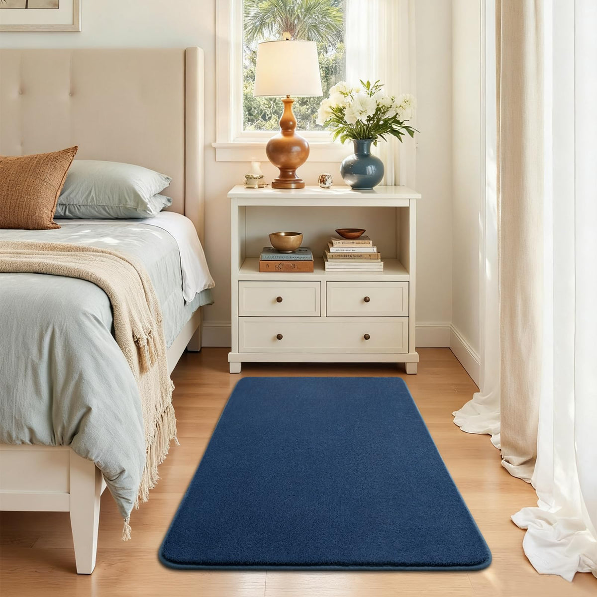 HOMORE 2x3 Small Black Rug, Soft Memory Foam Rugs for Bedroom College Dorm