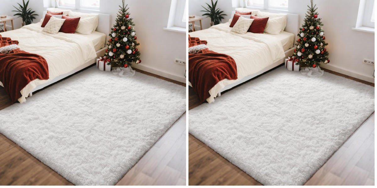 Ophanie 2x6 Washable Runner Rug for Hallway,Non-Slip Fluffy Soft Bedside Rugs, Bedroom Living Room Grey Shaggy Gray Carpet for Kids Girls Boys Dorm Nursery Home Decor Aesthetic