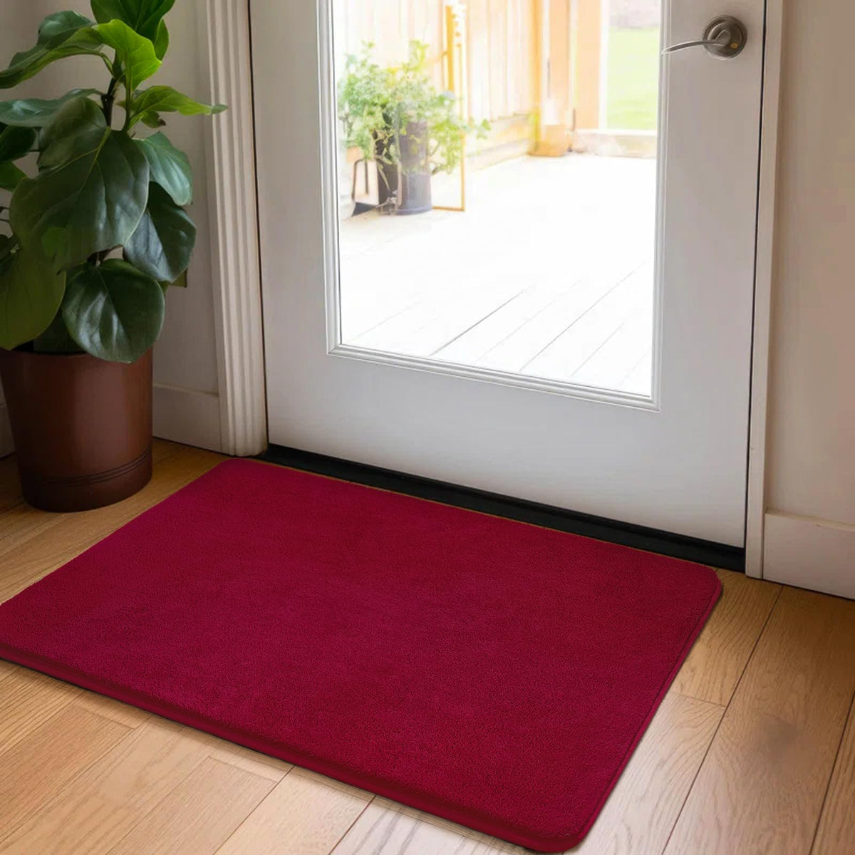 HOMORE 2x3 Small Black Rug, Soft Memory Foam Rugs for Bedroom College Dorm