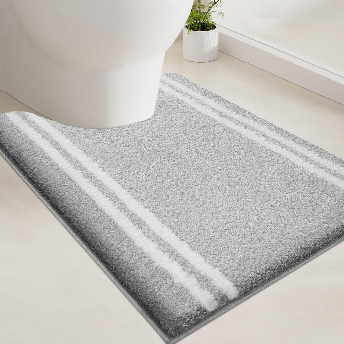 PURRUGS Bathroom Rug, Bath Mat, 20" x 30", Beige