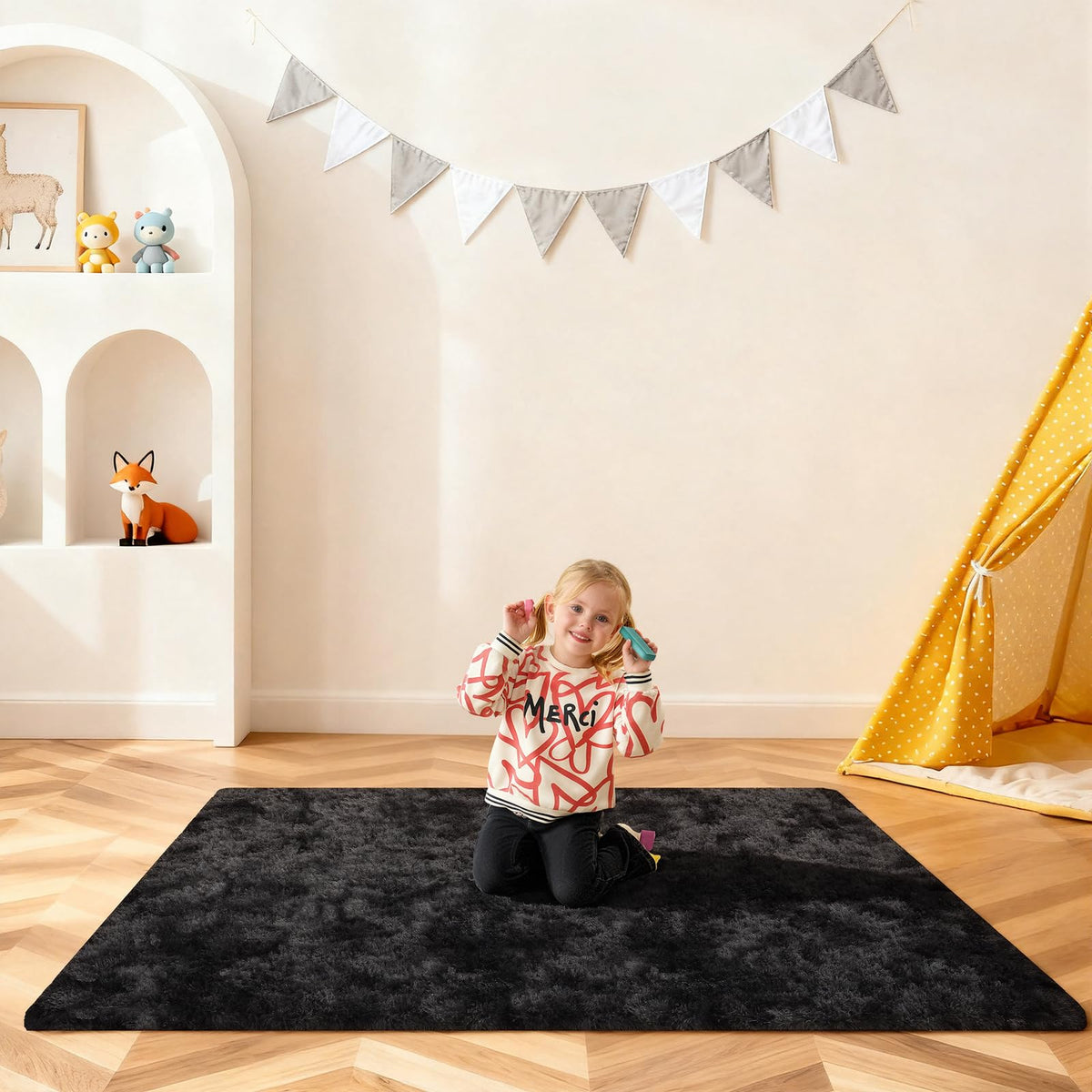 Pink Rug for Bedroom, 2x3 Small Fluffy Area Rugs for Living Room