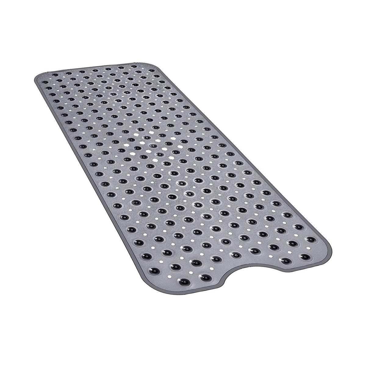 YINENN Bath and Shower Safety Mats 40x16 inch, Non Slip with Suction Cups for Bathroom Stall and Tub Floor, Extra Large and Machine Washable, Drain Holes Keep Bathtub Clean, Clear