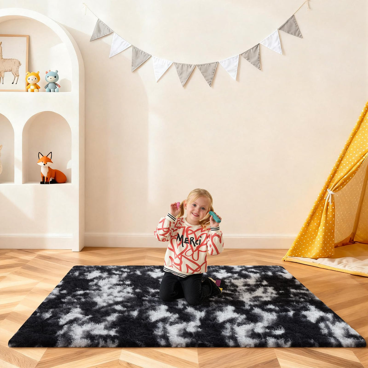 Pink Rug for Bedroom, 2x3 Small Fluffy Area Rugs for Living Room