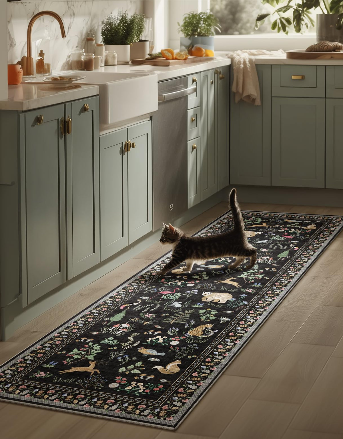Machine Washable Small Rugs for Entryway: Door Mat Indoor Entrance 2x3 Throw Rug Non-Slip Low Pile Soft Kitchen Rugs for Front Door Indoor Entrance Entry Bedside Kids Room