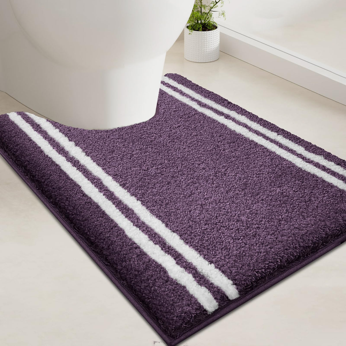 PURRUGS Bathroom Rug, Bath Mat, 20" x 30", Beige
