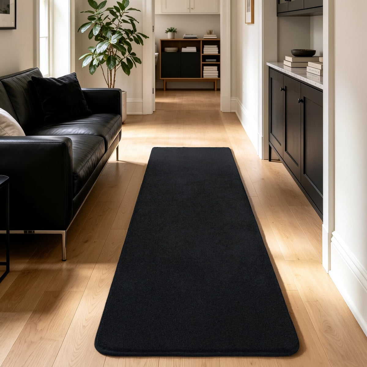 HOMORE 2x3 Small Black Rug, Soft Memory Foam Rugs for Bedroom College Dorm