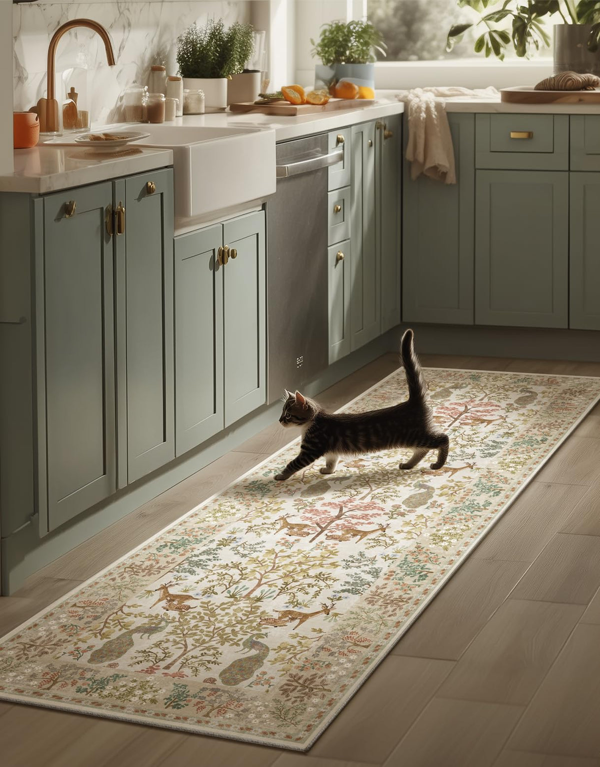 Machine Washable Small Rugs for Entryway: Door Mat Indoor Entrance 2x3 Throw Rug Non-Slip Low Pile Soft Kitchen Rugs for Front Door Indoor Entrance Entry Bedside Kids Room