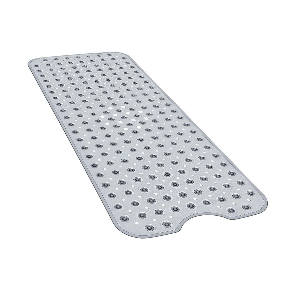 YINENN Bath and Shower Safety Mats 40x16 inch, Non Slip with Suction Cups for Bathroom Stall and Tub Floor, Extra Large and Machine Washable, Drain Holes Keep Bathtub Clean, Clear