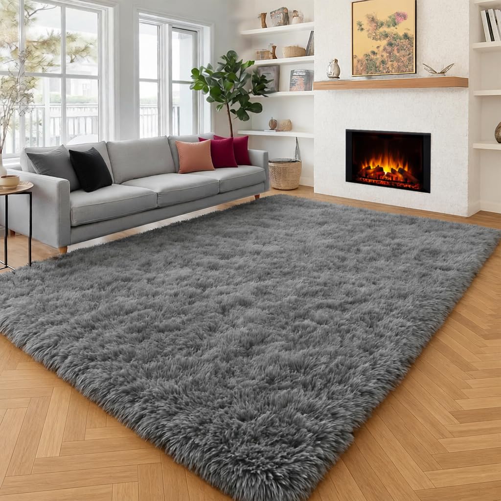Super Soft Runner Rugs For Hallway 2x6 Ft,Grey Rug Home Decor Aesthetic