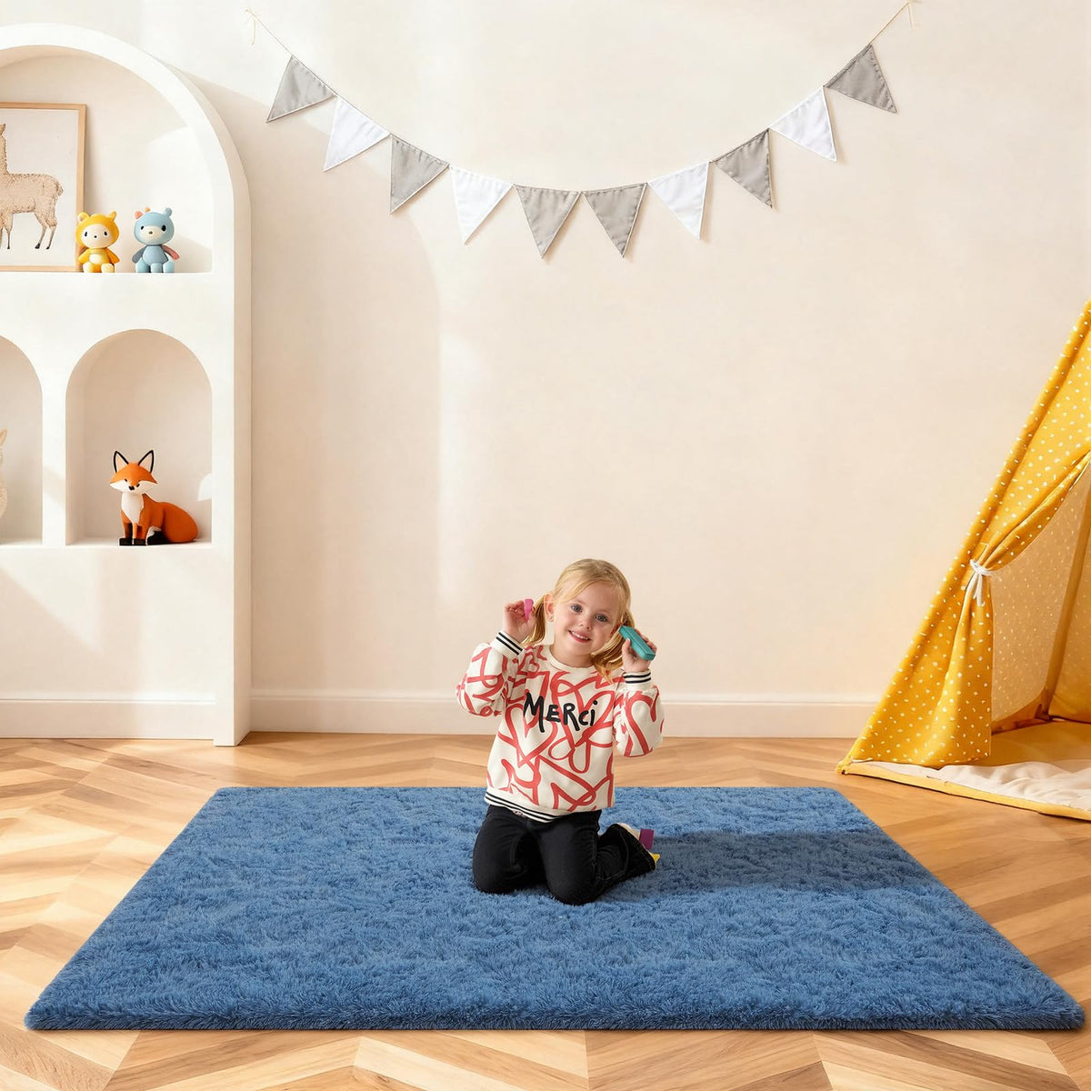 Pink Rug for Bedroom, 2x3 Small Fluffy Area Rugs for Living Room