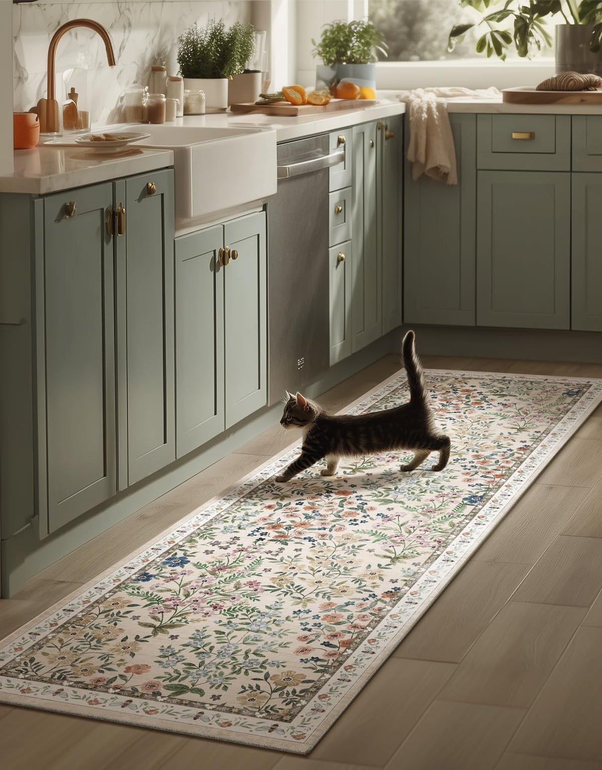 Machine Washable Small Rugs for Entryway: Door Mat Indoor Entrance 2x3 Throw Rug Non-Slip Low Pile Soft Kitchen Rugs for Front Door Indoor Entrance Entry Bedside Kids Room