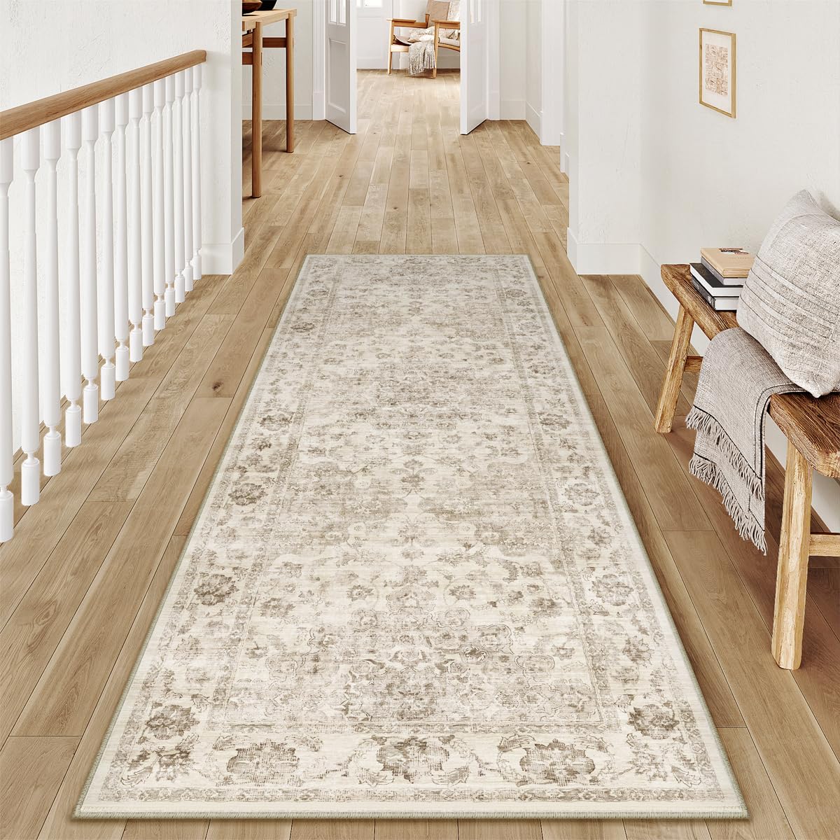 2x3 Beige Neutral Area Rug