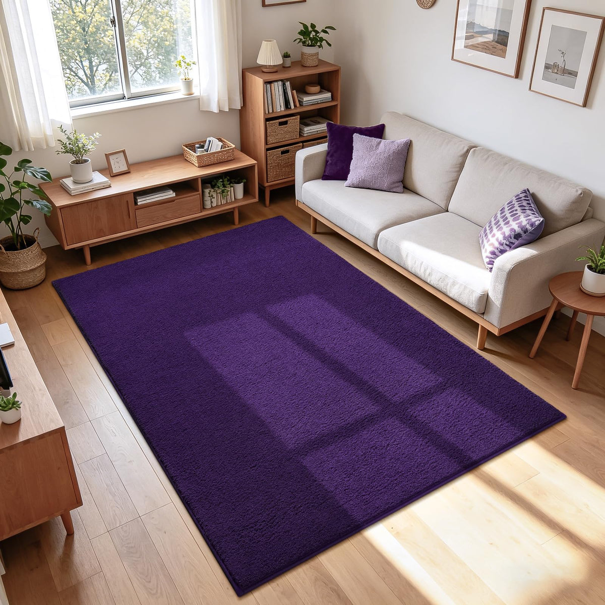 ISEAU 2x6 Soft Runner Rug for Hallway, Washable and Non-Slip, Black